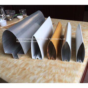 Aluminum Channel Extrusions Car 4s Shop / Public Places1.5mm / 3.5mm Thickness