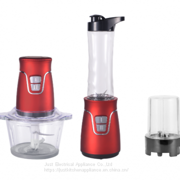 300W 3-in-1 Hot Food Processor Double Speed Electrical Blender Juicer Grain Grinder and Meat Grinder