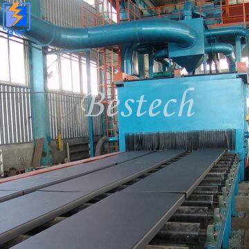 Roller Conveyor Steel Plate Shot Blasting Machine