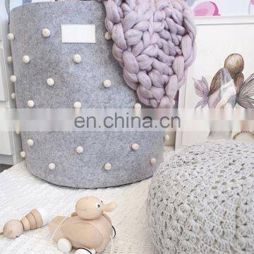 Wholesale Felt Storage Bin Storage Box Felt Laundry Storage Basket photo-2