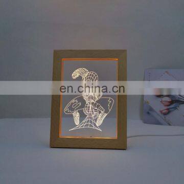 3D Print Creative Novelty Rechargeable Night Light Night Light Table Lamp Portable Led Night Light photo-5