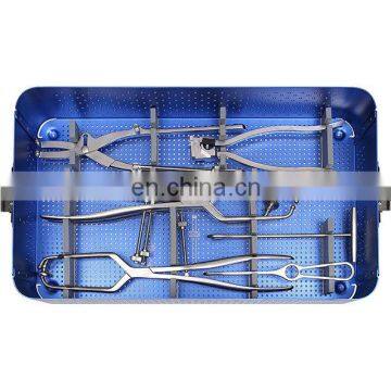 Basic Orthopedic Surgical Instruments Stainless Steel Pelvic Reconstruction Plate Instrument Set for Facture Medical Surgery photo-3