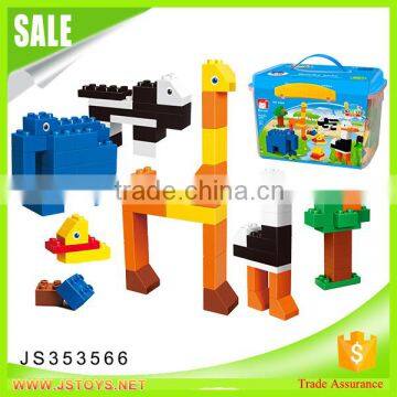 2016 new products creative zoo play and learn blocks for kids