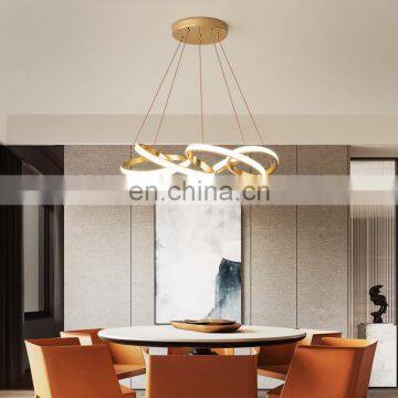 Nordic restaurant chandelier post modern minimalist living room lamps light luxury creative flower-shaped art office chandelier