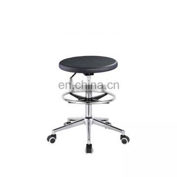 Furniture Swivel pu Leather Adjustable Lab Bar Stools Chair With Wheels photo-5
