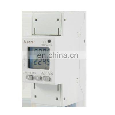 Din-rail single phase power meter digital display low voltage energy meter Acrel ADL200 RS485 MODBUS-RTU electricity meter