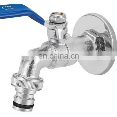 Sales lead low price bathroom chrome plating brass bibcock