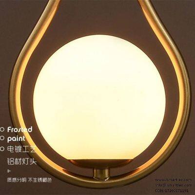 Scandinavian Design Glass Ball Indoor Decorative Led Wall Lamp photo-3