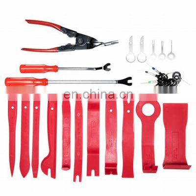 JZ  19pcs Car Panel Install Moulding Trim Dash Stereo Remove Pry Tool with Storage Bag