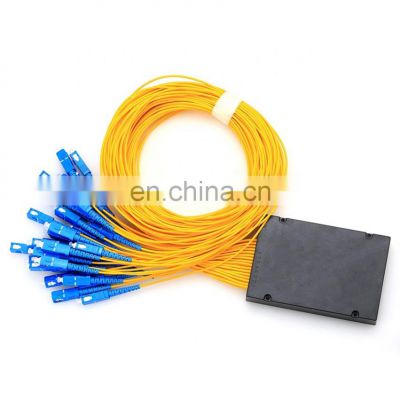 1*32 with SC connector UPC ABS Box Fiber PLC Splitter Single Mode ABS Module Optical PLC Splitter