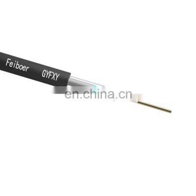 GYFXY G652D g657 Single Mode Outdoor Unitube FRP Strength Member Aerial 24 core Optical fiber Cable roll