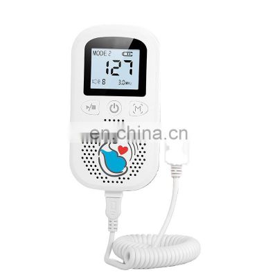 Low price medical baby  fetal doppler monitor used for testing baby heart