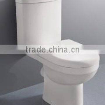 Washdown Soft Close Modern White Color Dual Flushing System Two Piece Western Toilet photo-2