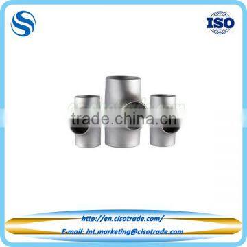 ANSI B16.9 butt weld pipe fitting, equal and reducing Tee, stainless steel pipe fitting