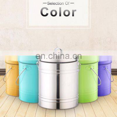 color powder coating odor blocking charcoal filter kitchen garbage cans