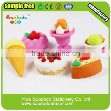 ice cream mould eraser school stationery