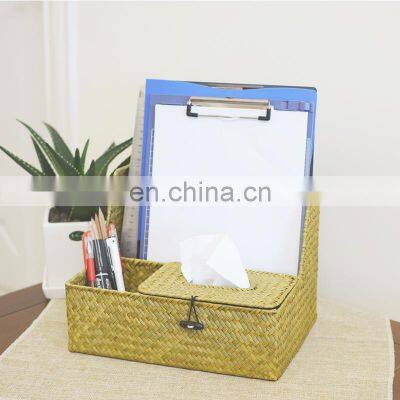 Latest product woven water hyacinth basket laundry straw basket hot item cheap wholesale