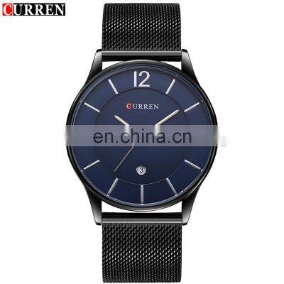 New Curren 8231 Men's Calendar Watches Ultra Thin Man Quartz Watch