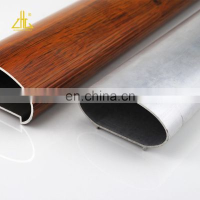 Customized OEM Aluminum Oval Tube, Aluminum Wardrobe Tube, Furniture Aluminum Profile