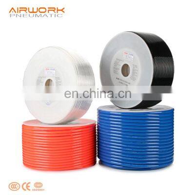 pneumatic red Polyurethanes pu soft round pushing air tube hose 4mm