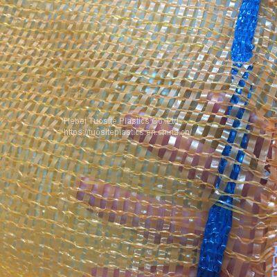 Tubular Tape Pp/pe Mesh Bag for Packing Firewood With Drawstring Convenient Mesh Sacks photo-5