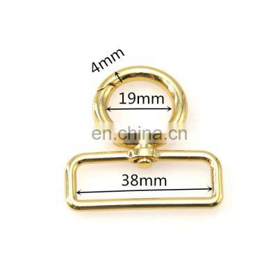 Good Polished Shiny Gold Color Zinc Alloy Metal Snap Hooks Spring Buckle Carabiners For Bags photo-4