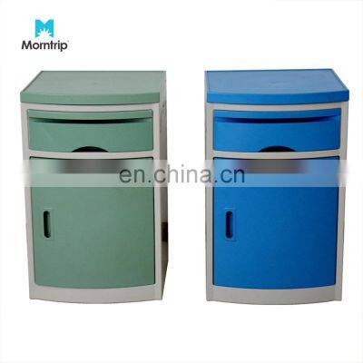 Custom Color and Logo Hospital Furniture High Quality ABS Plastic Bedside Cabinet With Drawer for Clinic and Hospital Use