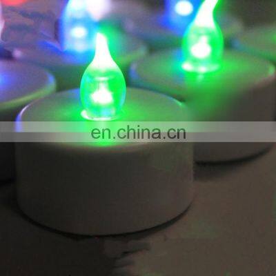 Wholesale Luxury Romantic Wedding Birthday Stick Plastic Tealight Flameless Decor Golden White Led Candle