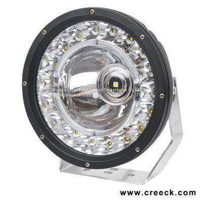 9 Inch 142W 3-IN-1 Truck Round LED Driving Spotlight With DRL