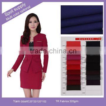 Wholesale 320g Cheap Hot in Stock Multicolor TR Twill Serge Dyeing Military Uniform Fabric photo-3