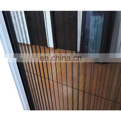 Aluminum alloy pleated mesh folding mosquito screen door