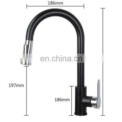 Taps and Faucets Black Kitchen Faucet Pull Out Faucet photo-2