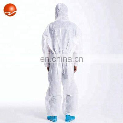 Durable PP Non Woven Disposable Hood Coverall Suit Safety Coveralls Ppe Microporus Breathable Coveralls photo-3