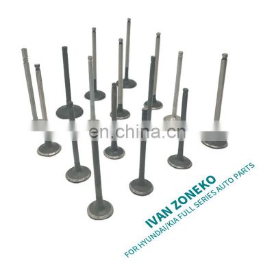 Stable Quality Guangzhou Good Price Ivan Zoneko Auto Engine parts Intake Valve Exhaust Valve engine For Hyundai kia Korean car