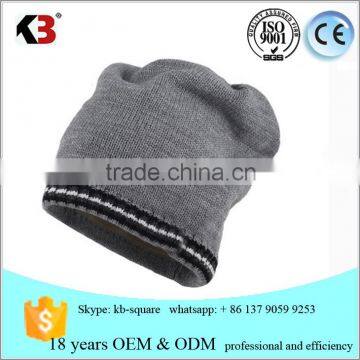 2016 high quality custom knit free pom cashmere beanie hats