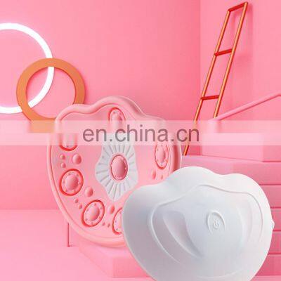 Wireless Silicone Chest Massager Red Blue Light Lactation Massage Care Hot Vibrating Breast Massager Machine photo-4