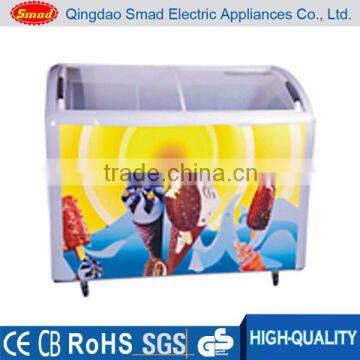 supermarket freezer display glass ice cream freezer