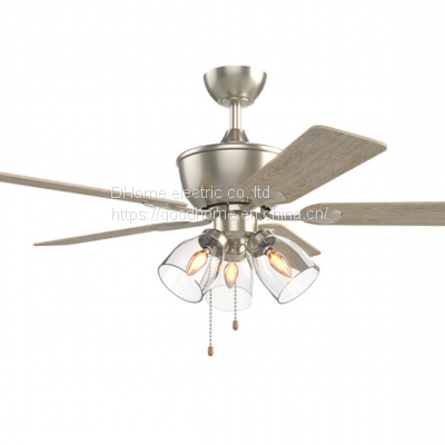 Retro American Style Fan Light 110V Cross-border With Light, Five Leaf Large Wind Ceiling Fan Light, （Wechat:13510231336） photo-2