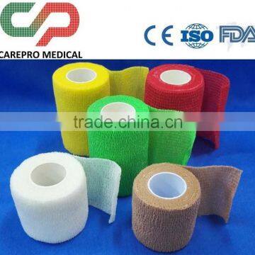 Non-woven cohesive bandages for animal care