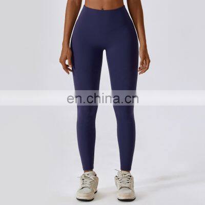 Scrunch Butt High Waist Yoga Pocket Women Leggings Custom Gym V Shape Back Sports Pants 78nylon 22spandex photo-2