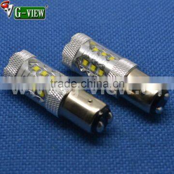 Factory-selling Creechip car led,80w highpower s25 car led bulb ,1156 led for car