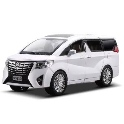 Wholesale ALPHARD High Quality 1:24 Zinc Alloy Rubber Children Diecast Kids Toy Car