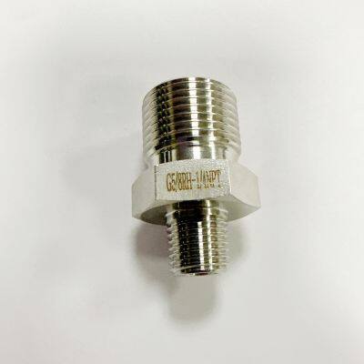 CNC Machined 304SS Cylinder Connector for Industrial Gas Lines