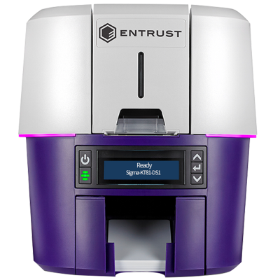 sigma-ds1 id card printer, dye-sublimation printing, suitable for printing work permits, membership cards, and badge cards