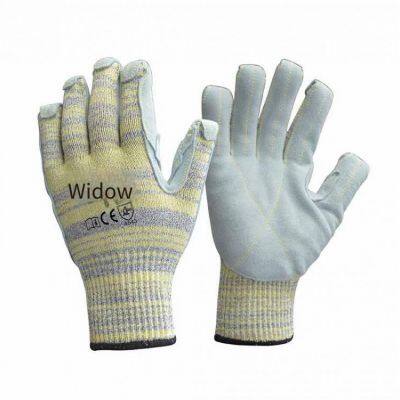 Enkerr Leather-patched High-temperature-resistant and Cut-resistant Gloves, Aramid Leather-patched Gloves, Puncture-resistant, Cut-resistant and High-temperature-resistant Gloves photo-4