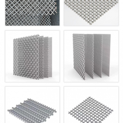 Customized Wear-resistant 65mn Steel Crimped Woven Wire Mesh Mine Sieve Vibrating Screen Mesh photo-2
