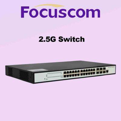 S5720-24M6X L3 Managed Network Switch, 24-Port 2.5G RJ45 With 6-Port 10G SFP+ Uplinks, Stackable Enterprise Access Layer Ethernet Networking Switch photo-2