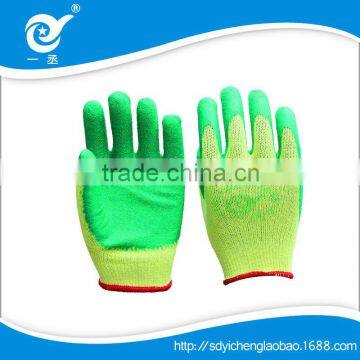 high quality cotton anti-skidding latex coated work glove