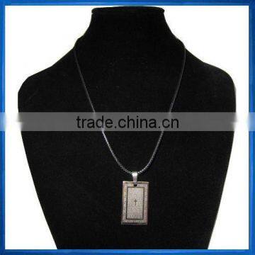 Rectangular Bible Cross Necklace for Boy