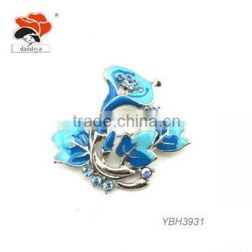 2015 Romantic Charm Alloy Flower Rhinestone Brooch Wholesale photo-2
